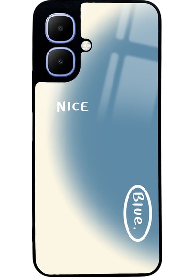 İnfinix Smart 10 Nice Blue Tasarımlı Glossy Telefon Kılıfı Çok Renkli