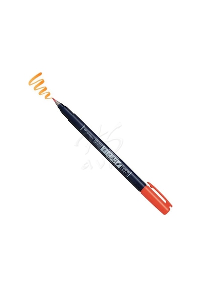Tombow Fudenosuke Brush Pen Fırça Uçlu Kalem 28 Orange