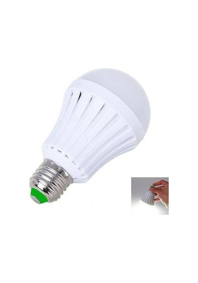 4 Adet Büyük Boy Şarjlı Led Ampul 15 Watt Lamba Ampul Beyaz Led