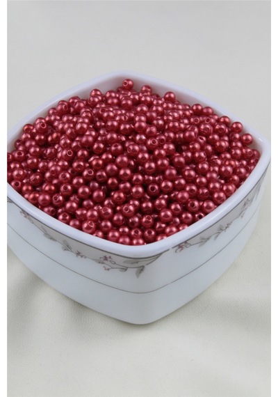 5 Mm Açık Pastel Kırmızı İnci Boncuk 30 Gr Kolye, Bileklik, Küpe Ve Takı Yapımı Diğer