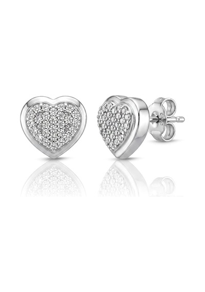 0.26 Ct Kalpli Pırlanta Küpe Beyaz