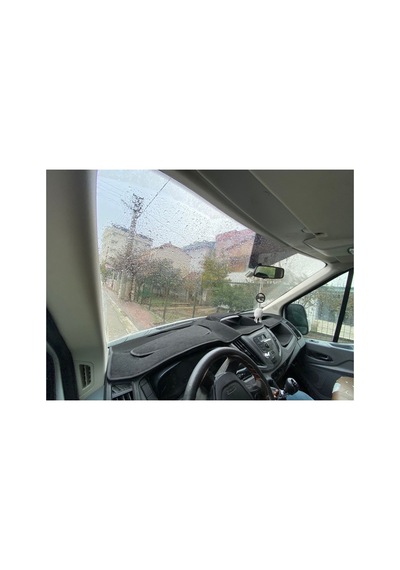 2015+ Modellerine Uygun Ford Transit Custom Torpido Koruma Halısı Kenar Renk Siyah