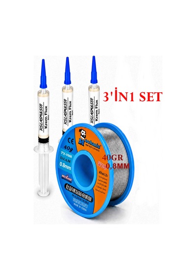 Mechanic Ty-v668 0,8 Mm 40 G Lehim Teli Ve 5 Cc 3in1 Krem Flux Seti St08