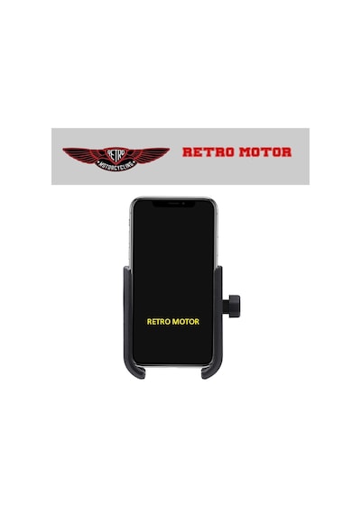 Bisiklet & Motosiklet Telefon Tutucu Siyah Renk Ayna Bağlantili