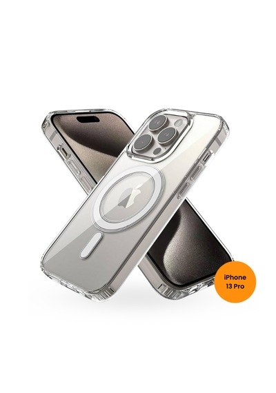 Teknoway Apple, Uyumlu iPhone 13 Pro Magshield Kılıf Şeffaf