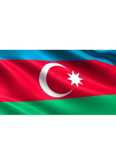 Azerbaycan Bayrağı 50X75