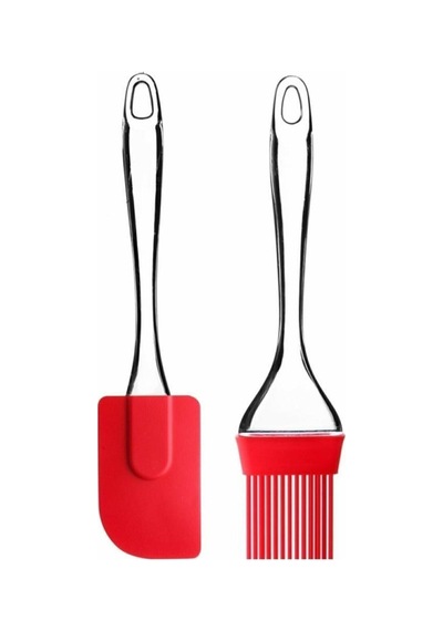 Silikon Yumurta Fırçası Ve Spatula 2'li Set Silikon Çok Renkli Diğer