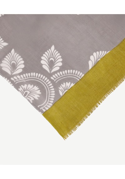 Yargıcı Desenli Şal 26yksl1009x 005 Gri