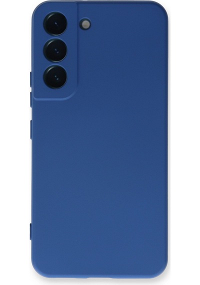 Samsung Galaxy Uyumlu - S23 Kılıf Nano İçi Kadife Silikon - Mavi