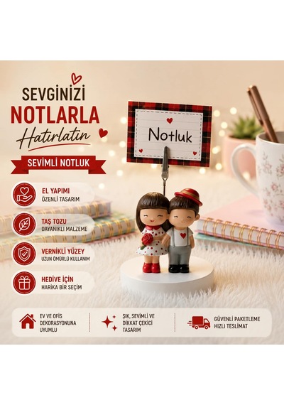 Sevgili Notluk Kağıt Tutucu