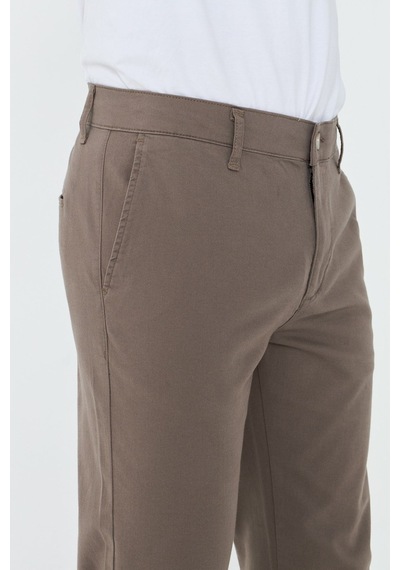 Vizon Regular Fit Erkek Chino Pantolon VİZON