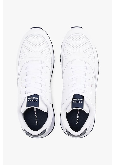 Tommy Hilfiger Erkek Dokulu Panelli Runner Sneaker - Beyaz 13141884