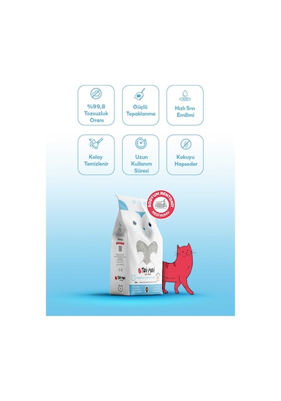 Toi Moi Marsilya Sabunlu Kokulu Sodyum Bentonit Kedi Kumu 2 x 5 L
