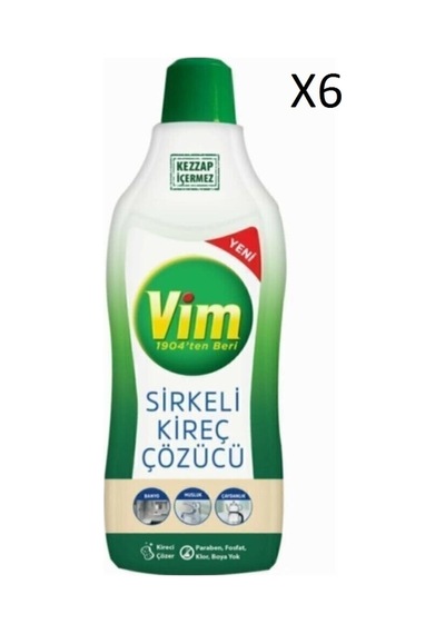 Vim Kireç Çözücü Sirkeli 6 x 1000 ml
