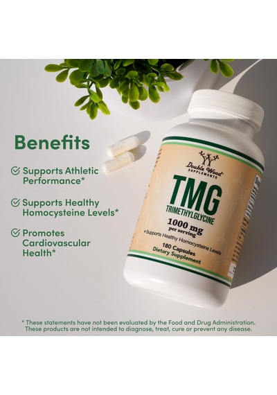 Double Wood Tmg Trimethylglycine 1000mg 180 Capsul Klp-dmar...