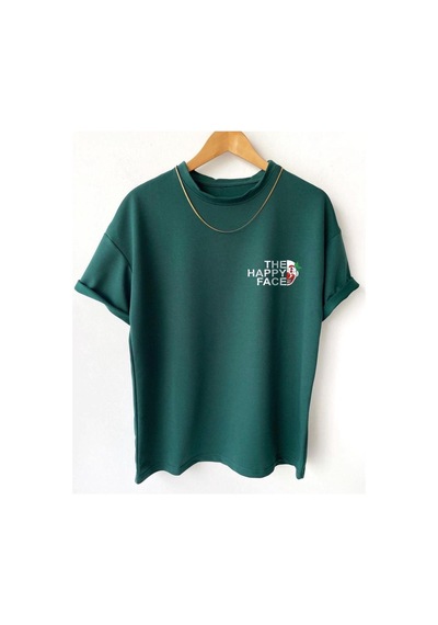 Altamira Erkek Happy Face Baskılı Oversize Tshirt 001