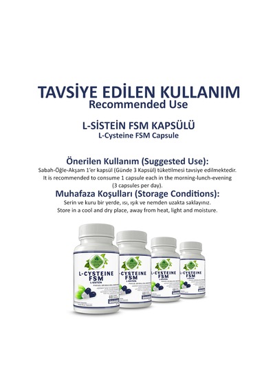 Gökçek Şifa Fsm L Sistein 60 Kapsül