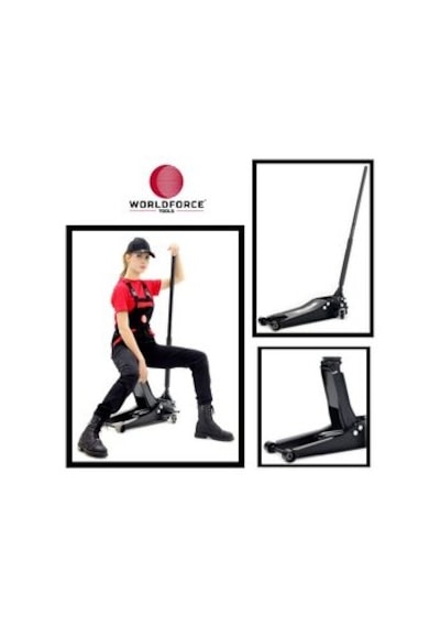 Worldforce 3 Ton Kriko Çift Pistonlu F1 Düşük Profil 35  Kg