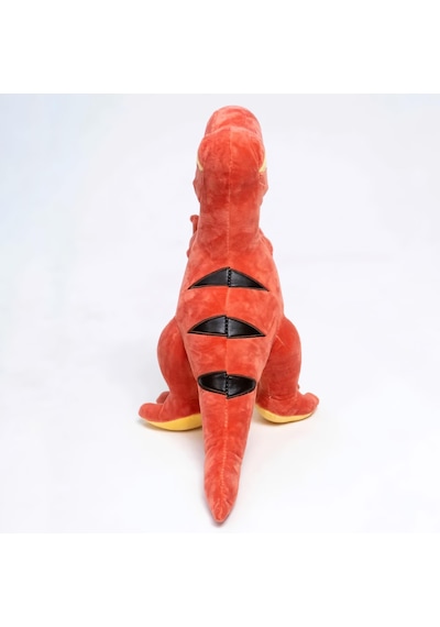 İthal Soft Kumaş Xl Boy Dinozor Tyrannosaurus T-rex Figür Peluş Oyuncak Uyku & Oyun Arkadaşı 55 Cm. Turuncu