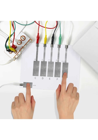 Arduino ATMEGA32U4 Geliştirme Kiti Makey Makey Buton Klavye Yön Algılayıcı Mini Usb Krokodil