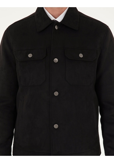 Pierre Cardin Erkek Siyah Deri Mont-kaban 50300520-001 Siyah