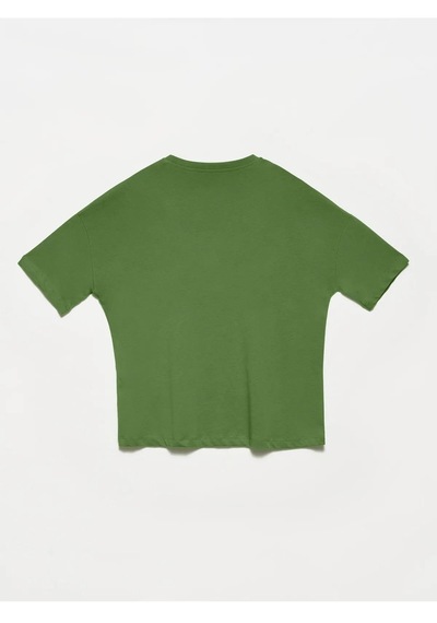 Dilvin Basic T-shirt Haki 001