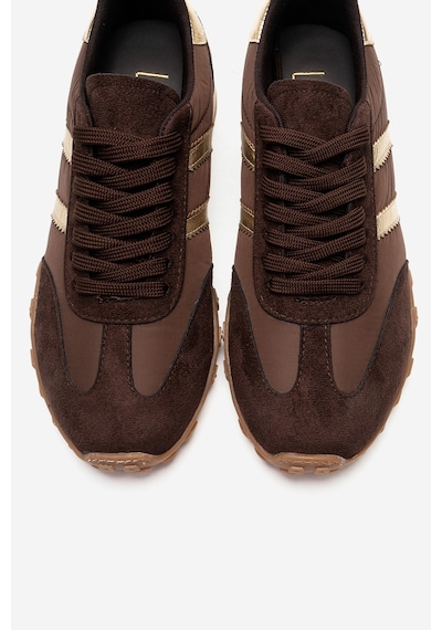 Flux Kahverengi Süet Kadın Günlük Sneaker Kahverengi