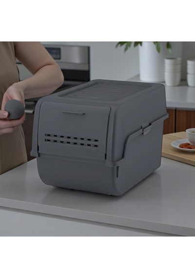 Technow Motek Mt-40 S-box 8 Litre Çok Amaçlı Organizer Düzenleyici Antrasit 1 Adet Gri