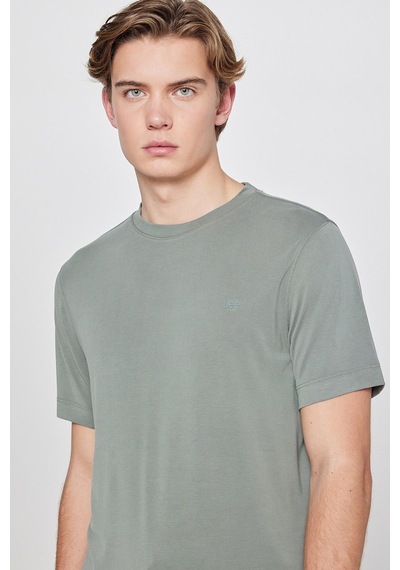 Lee Bisiklet Yaka T-shirt L2610126801 Koyu Haki