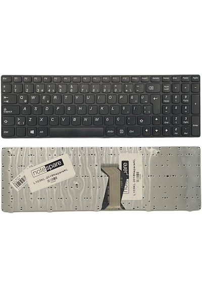 Lenovo İle Uyumlu Ideapad V570 Type 20092, V570 Type 21066 Notebook Klavye Siyah Tr