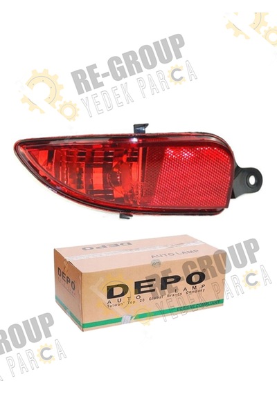 Opel Corsa C Arka Tampon Reflektörü Makyajlı Kasa 2004-2006 -sol-