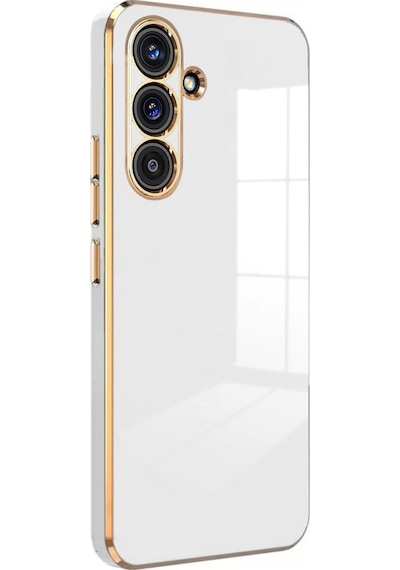Microsonic Samsung Galaxy Uyumlu A17 Kılıf Olive Plated Beyaz -