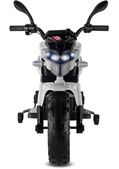447 Motocross Akülü Motor Çocuk Motoru 12v Beyaz Beyaz
