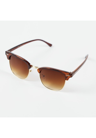 Clubmaster Kahve Unisex Güneş Gözlüğü Kahverengi