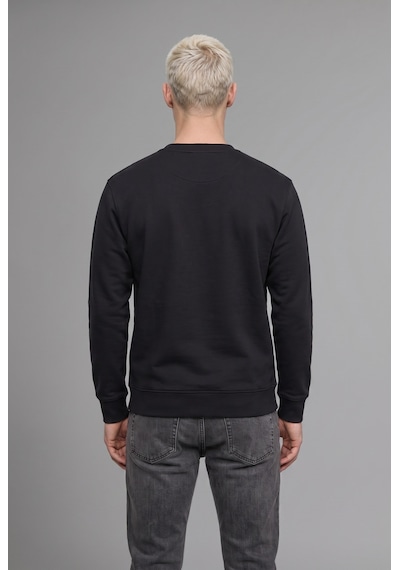Defacto Boxy Fıt Bisiklet Yaka Baskılı Sweatshirt X8282az26aubk81 Siyah-bk81