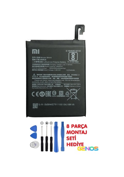 Xiaomi Redmi Note 5 Bn45 3900mah Batarya Pil + Montaj Set