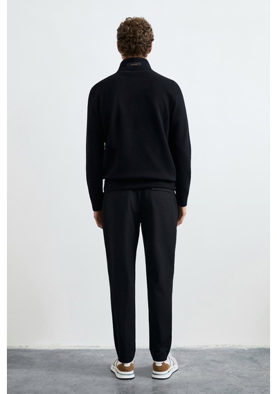Lufian Chase Erkek Sweatshirt Siyah Siyah 112030213100100