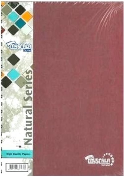 Özkan Defter A5 120 Yaprak Kareli Spiralli Metalik Bordo