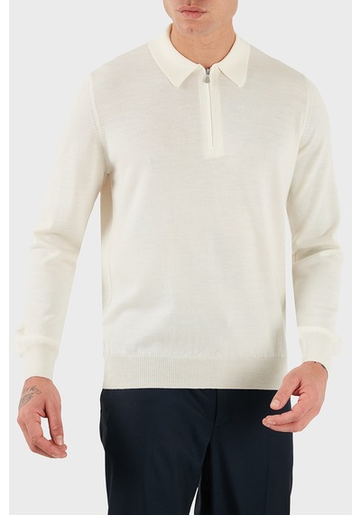 Gran Sasso Erkek Polo Yaka Kazak 55125 14290 005 Ekru Ekru