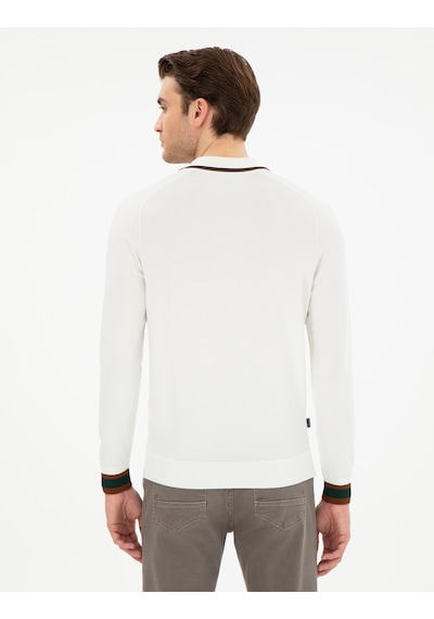 Pierre Cardin Erkek Ekru Kazak /triko 50296452-vr019 Ekru
