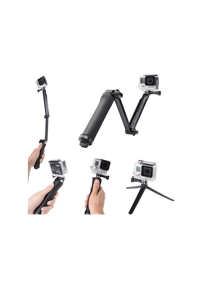 Eken Sjcam Gopro 3 Way Monopod Kafa Bandı Göğüs Kemeri 5li Set Çok Renkli