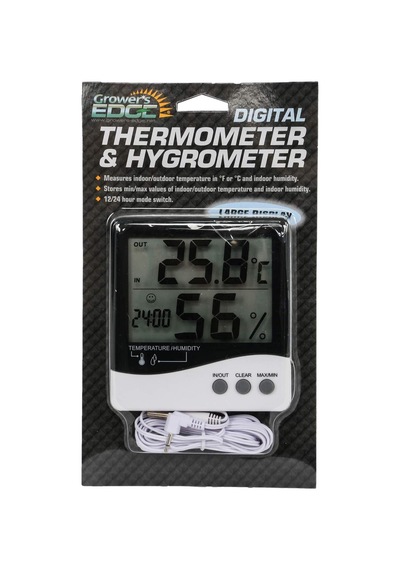Grower's Edge Büyük Ekran Termometresi/higrometre