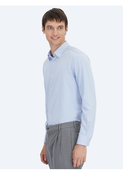 Kip Mavi Regular Fit Spor Pamuk Karışımlı Gömlek Mavi Kip Mavi Regular Fit Spor Pamuk Karışımlı Gömlek Mavi