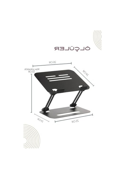 Metal Yapıdaki Kolay Ayarlanır Laptop Standı İle Konforlu Çalışma 1