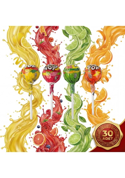 Afia Lolipop Meyve Aromalı Sert Şeker 30x10 Gr