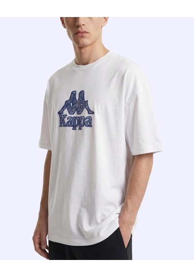 Kappa Linea Erkek Beyaz Oversize Tişört