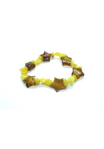 Ambergold Kehribar Bileklik Damla Kehribardan Blk0527