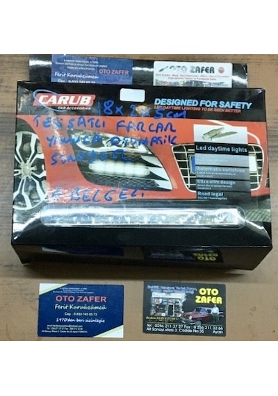 Sis Lambası 12v. Günışığı Beyaz 18x2x5cm Gündüz Farı Gündüz Ledi