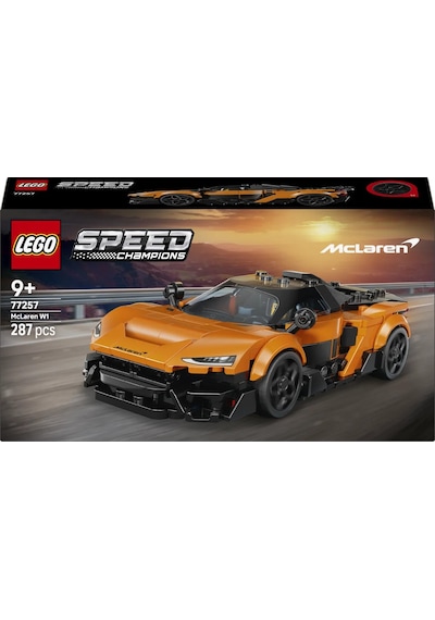 LEGO® Speed Champions McLaren W1 Gerçek Süper Araba 77257 - 9 yaş ve üzeri çocuklar için Yaratıcı Oyuncak Yapım Seti (287 Parça)