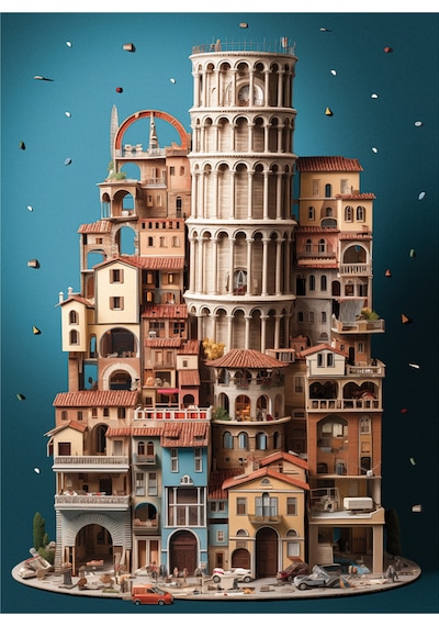 Anatolian 1000 Parçalık Puzzle - Pisa 1164